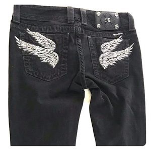 Miss Me designer jeans ~ Size 29, black